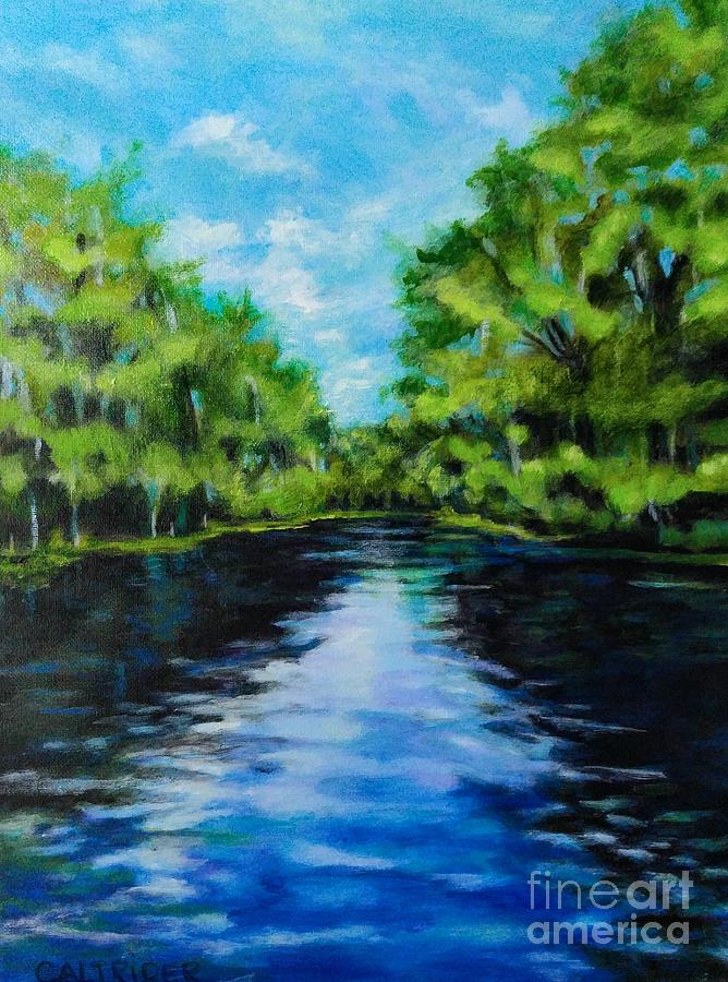 Silver River Painting by Alison Caltrider