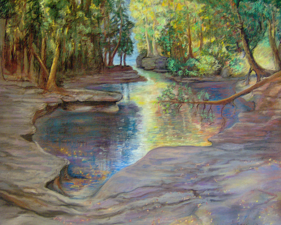 Silver River Hideaway Painting by Liz Evensen