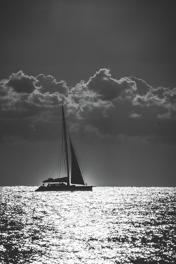 Silver Sea Sailboat Delray Beach Florida Photograph by Lawrence S Richardson Jr