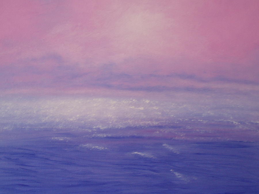 Seascape Painting - Silver Sparkles by Fiona Dinali