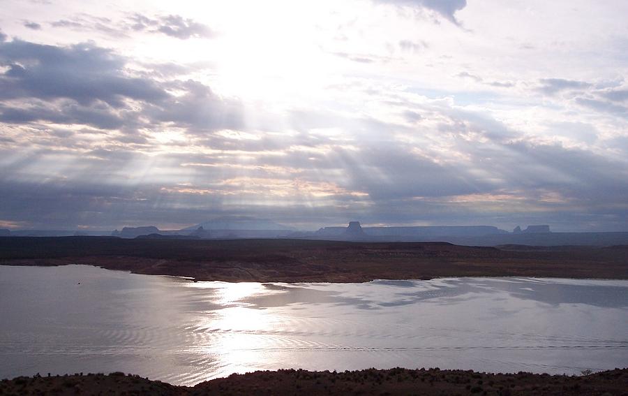 Silver Sunrise at Lake Powell Photograph by Adrienne Wilson