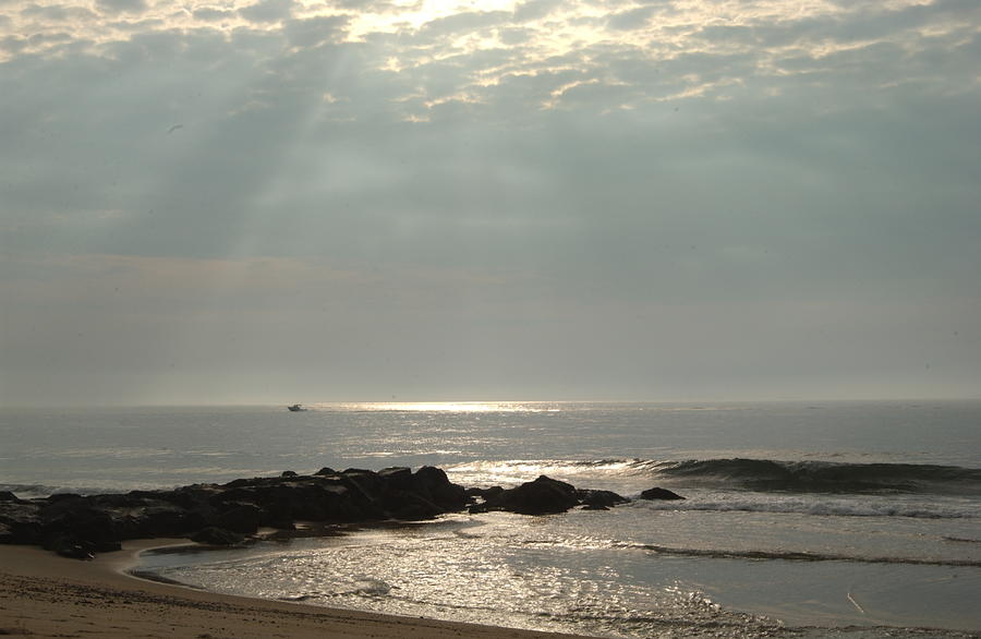 Silver Sunrise in Ocean Grove NJ Photograph by Anna Lisa Yoder