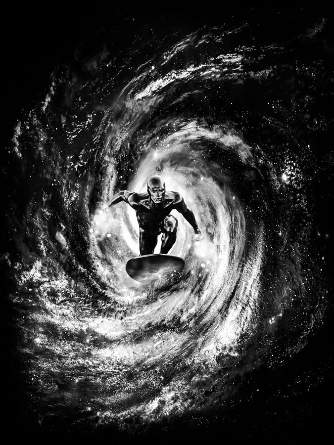 Space Photograph - Silver surfer  by Matthew Viveiros