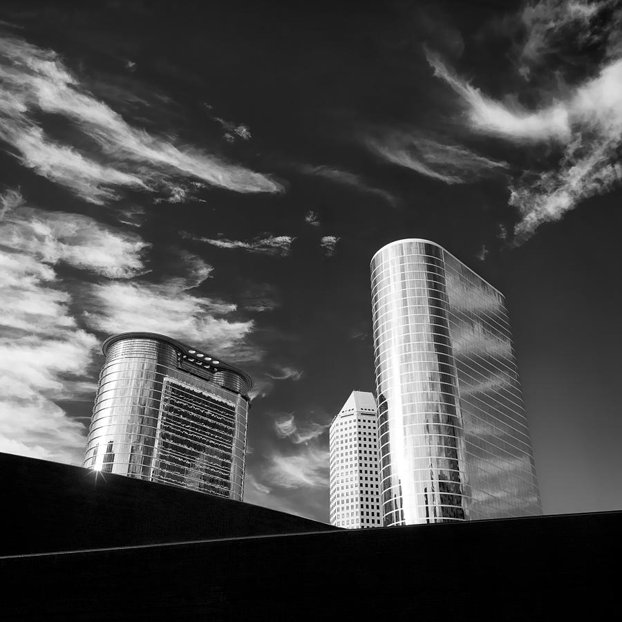 Houston Photograph - Silver Towers by Dave Bowman