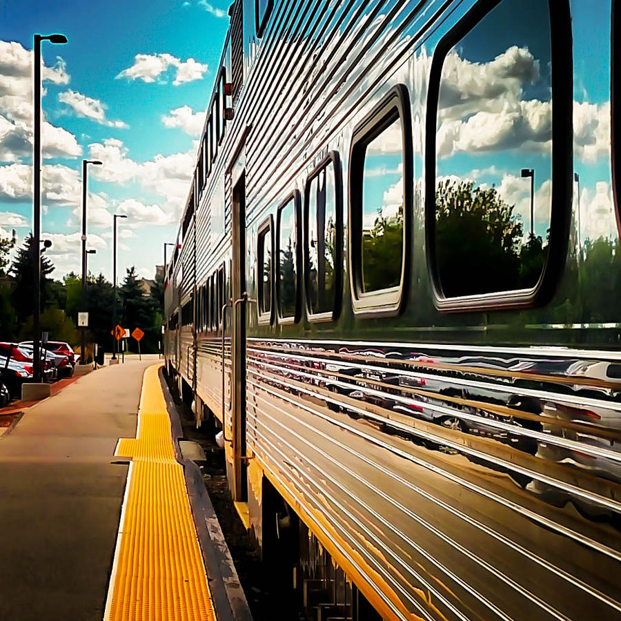 Silver Train Photograph by Britten Adams