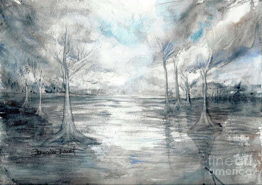 Silver Trees Painting by Francelle Theriot
