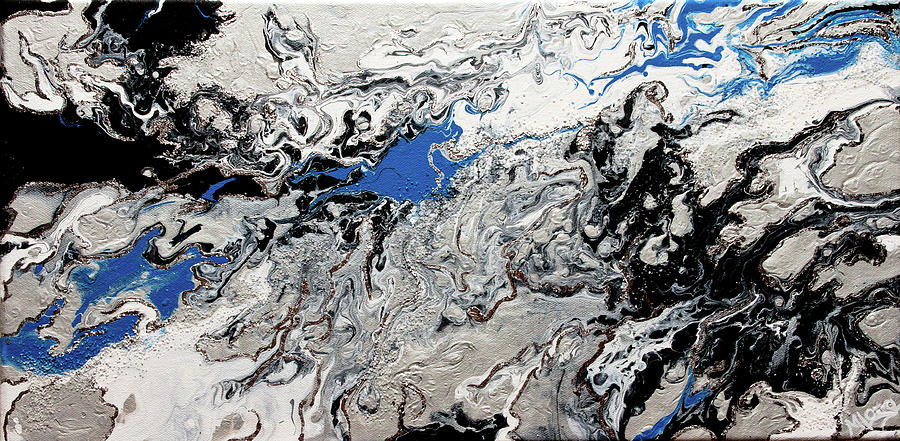 Silver Veins Painting by Michelle Joseph-Long