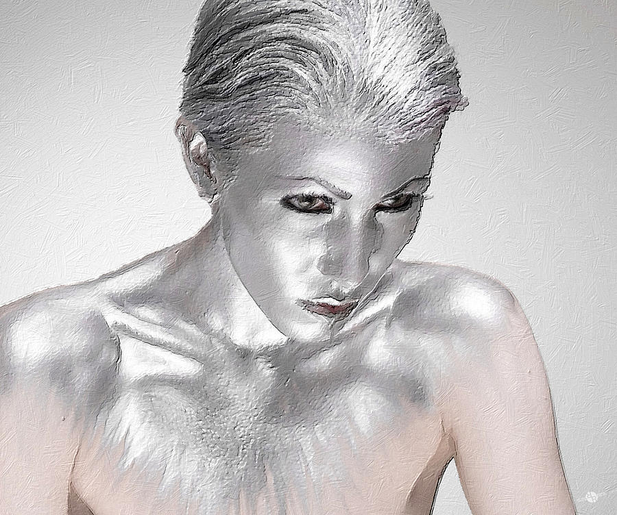 Silver Woman 2 Painting by Tony Rubino