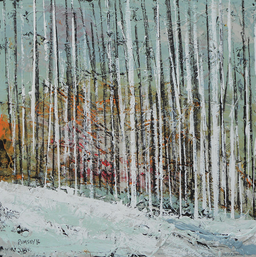 Silver Woods Painting by Rhodes Rumsey