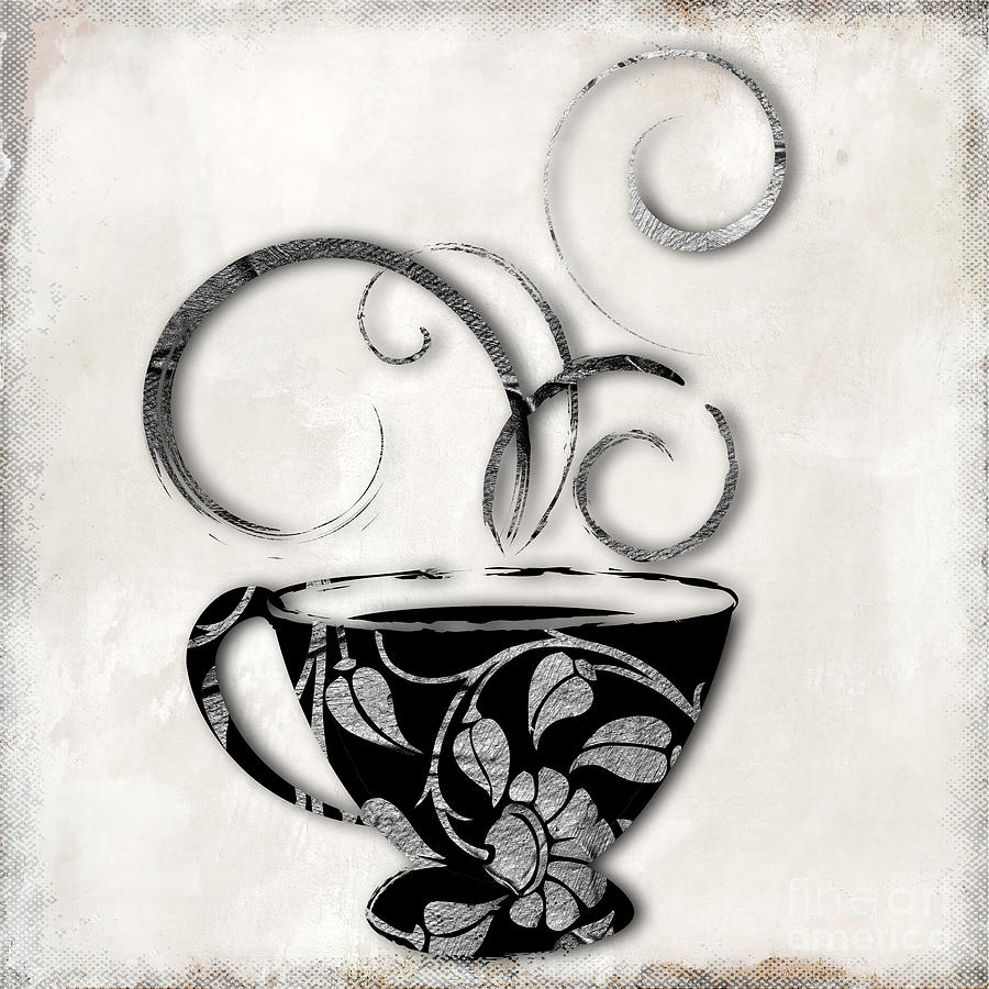 Coffee Painting - Silvercup by Mindy Sommers