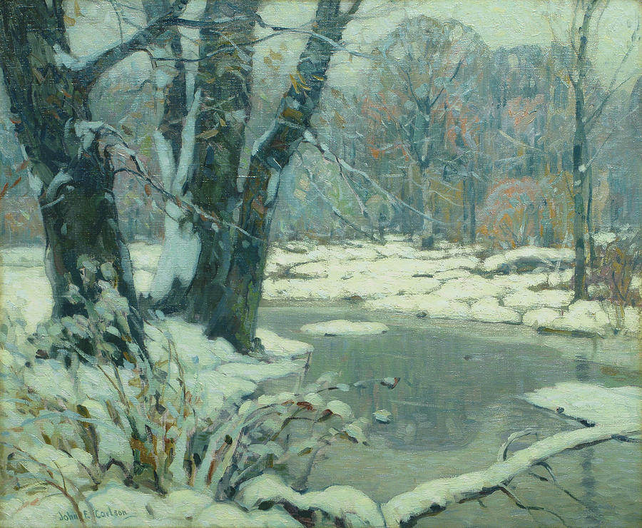 Silvered Brook Painting by John F Carlson
