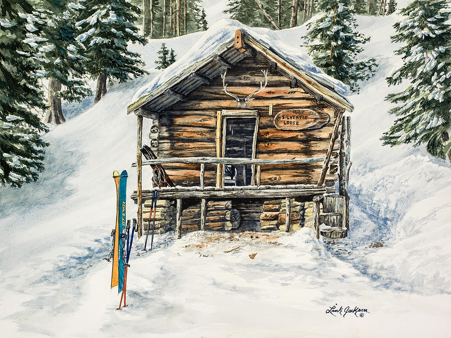 Silvertip Lodge Painting by Link Jackson