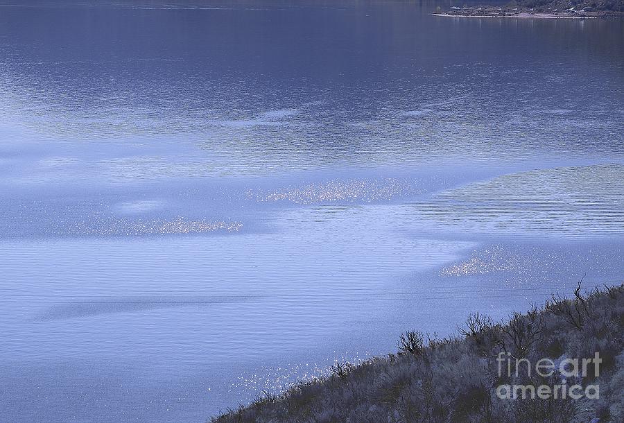 Spring Photograph - Silverwood Lake in Blue Overcast by Viktor Savchenko