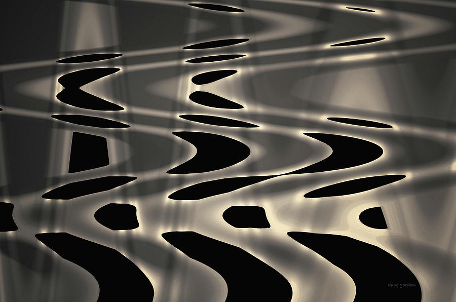Silvery Abstraction Toned  Photograph by David Gordon