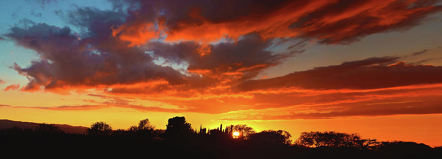 Simi Valley Sunset Panorama Photograph by Lynn Bauer