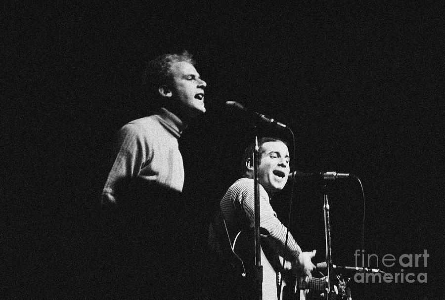Simon and Garfunkel at Monterey Pop Festival Photograph by Dave Allen