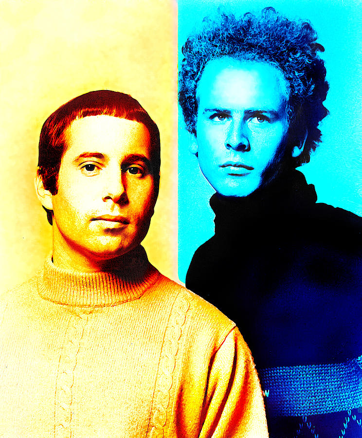 Simon and Garfunkel Mixed Media by Mal Bray