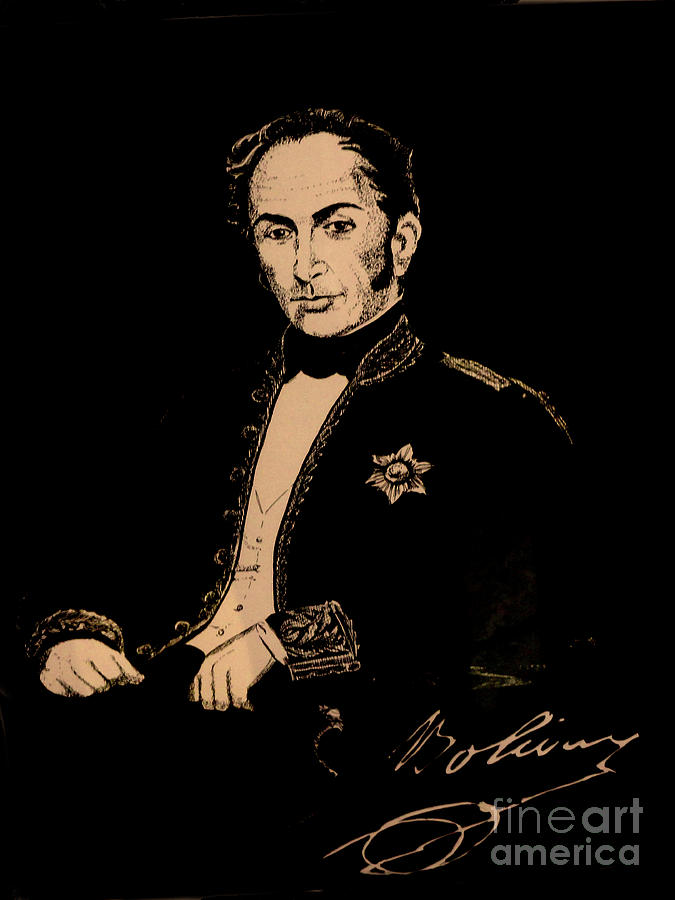 Simon Bolivar Portrait Photograph by Al Bourassa