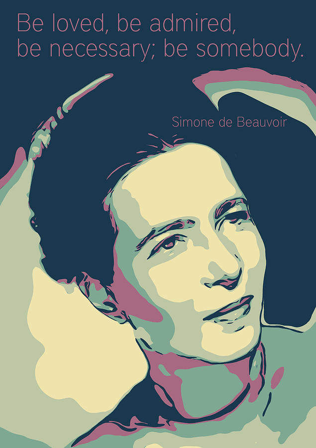Simone De Beauvoir Digital Art