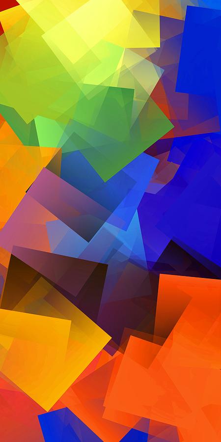 Simple Cubism Abstract 101 Digital Art by Chris Butler