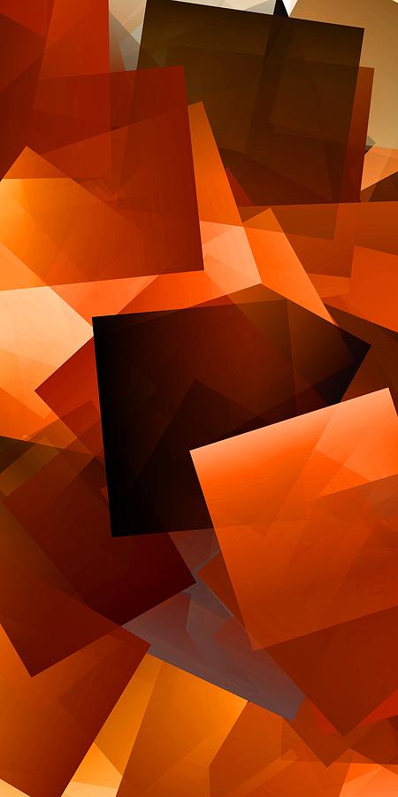 Simple Cubism Abstract 145 Digital Art by Chris Butler