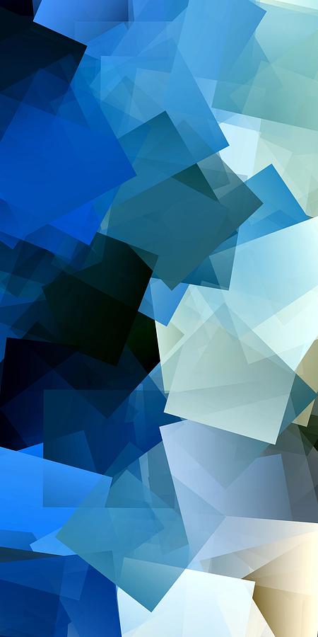 Simple Cubism Abstract 162 Digital Art by Chris Butler