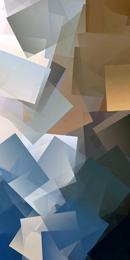 Simple Cubism Abstract 78 Digital Art by Chris Butler