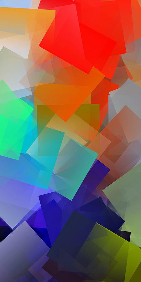Simple Cubism Abstract 79 Digital Art by Chris Butler