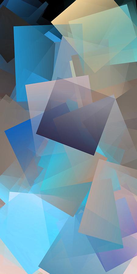 Simple Cubism Abstract 89 Digital Art by Chris Butler