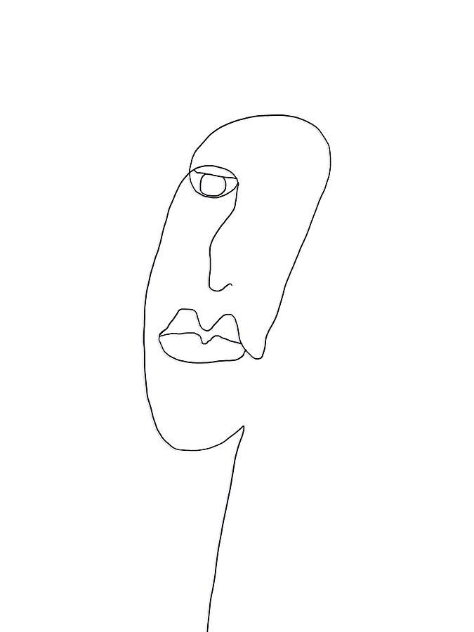 Simple Face Drawing by Bill Owen