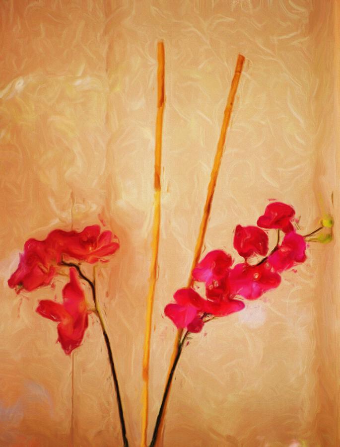 Simple Floral Arrangement  Digital Art by David Lane