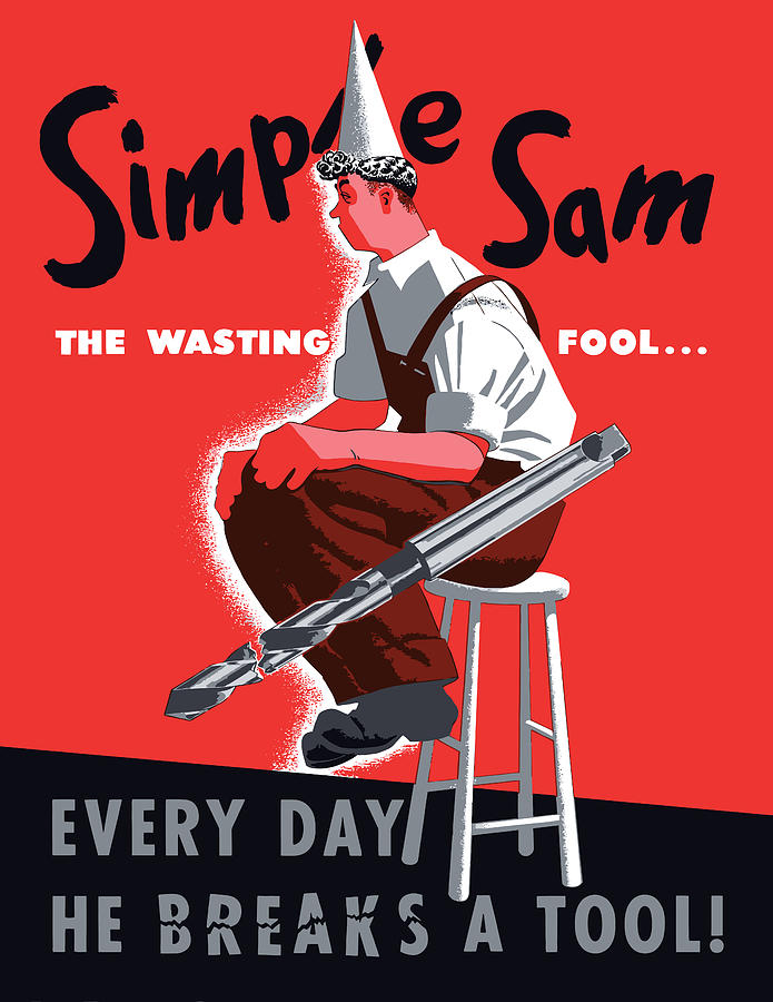 Simple Sam The Wasting Fool Painting