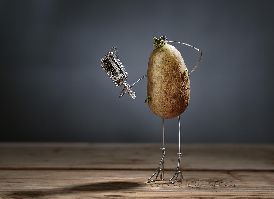 Potato Photograph - Simple Things - Fading Beauty by Nailia Schwarz