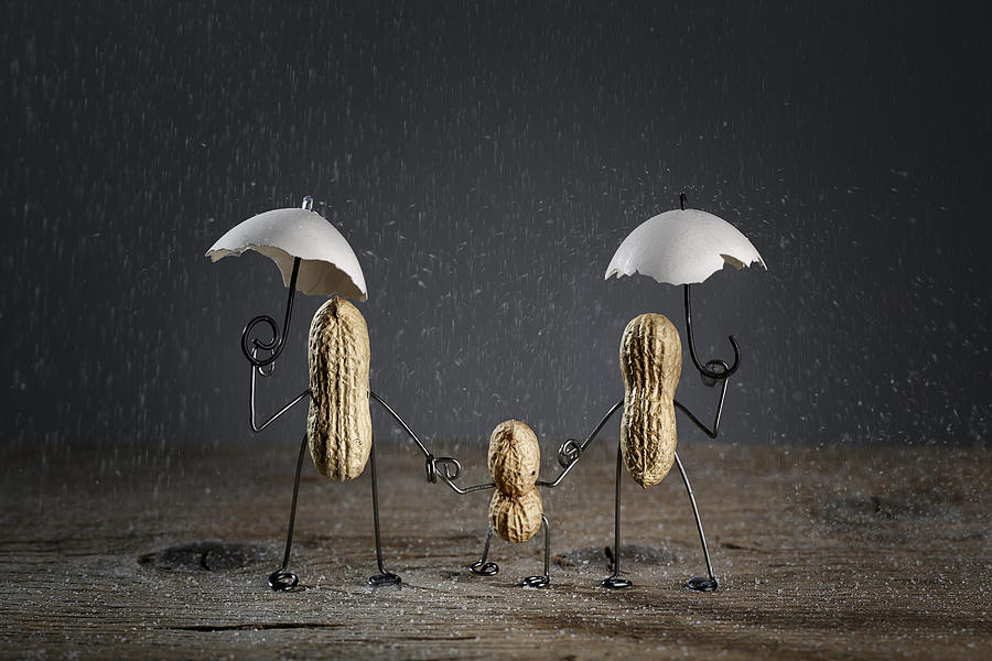 Umbrella Photograph - Simple Things - Taking a Walk by Nailia Schwarz