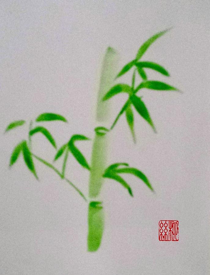 Simplicity of Bamboo Painting by Margaret Welsh Willowsilk