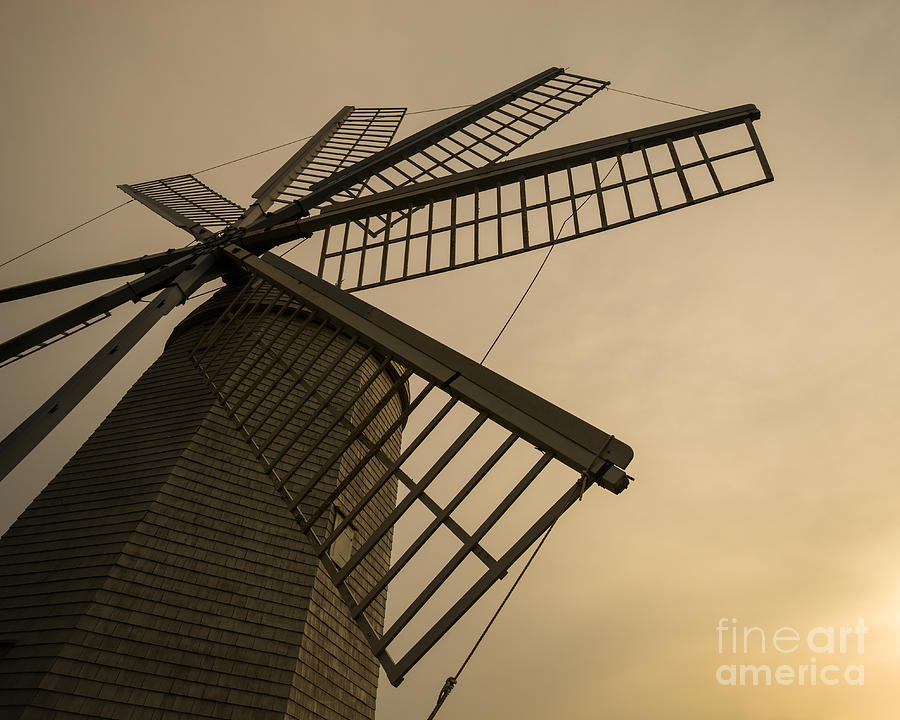 Simplicity - Old Windmill at Dawn Photograph by JG Coleman
