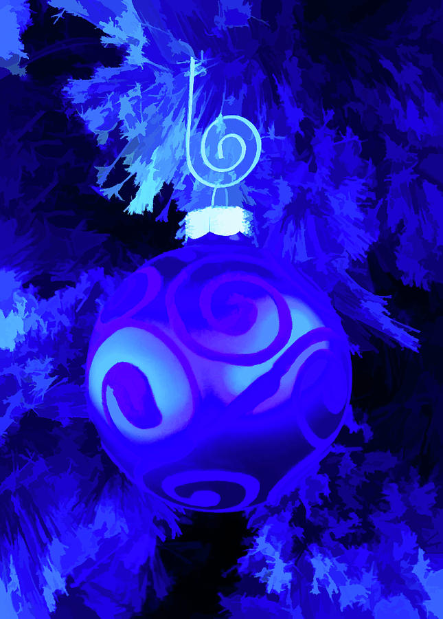 Simply Blue Christmas Ornament Photograph by Aimee L Maher ALM GALLERY
