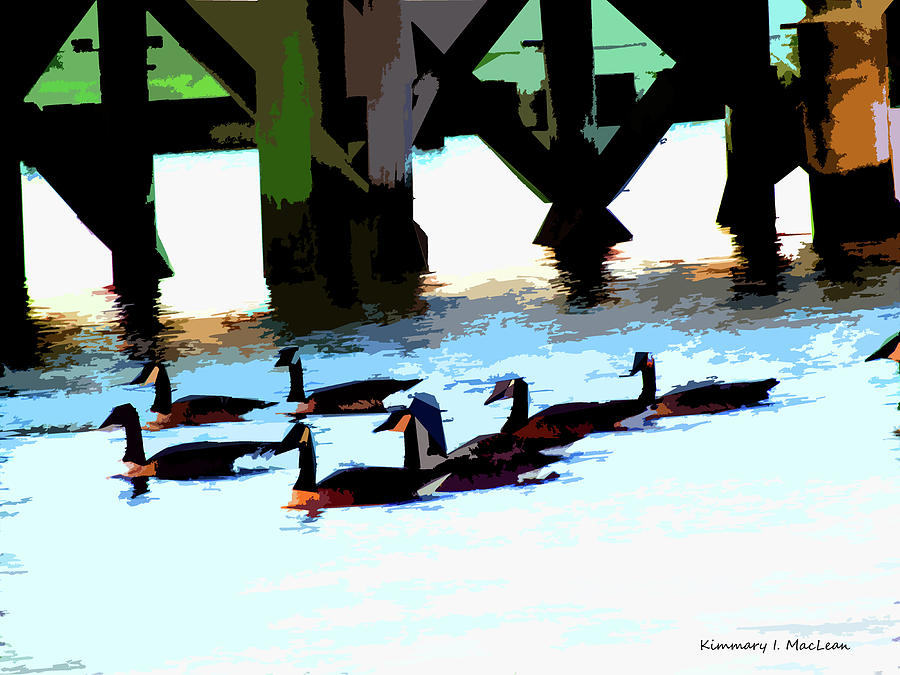 Simply Geese Digital Art by Kimmary MacLean
