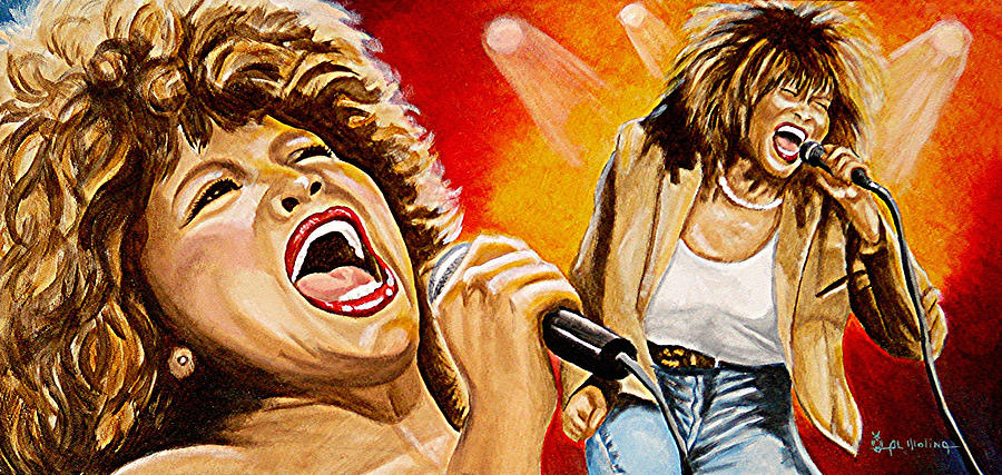 Tina Turner Painting - Simply the Best by Al  Molina