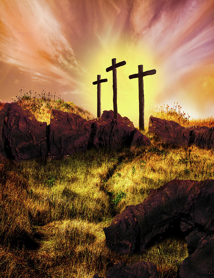 Simply The Old Rugged Cross  Photograph by Debra and Dave Vanderlaan