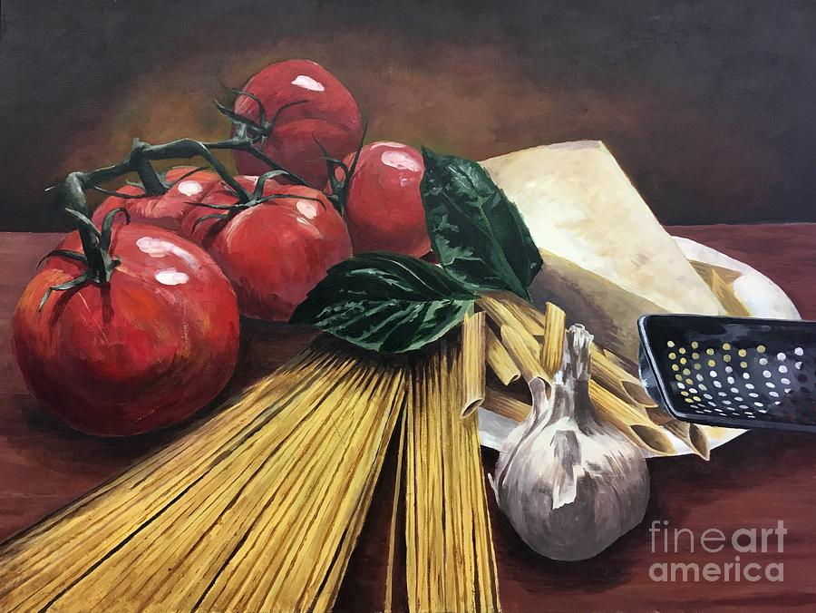 Still Life Painting - Simply Tomatoes by Kailyn DElena