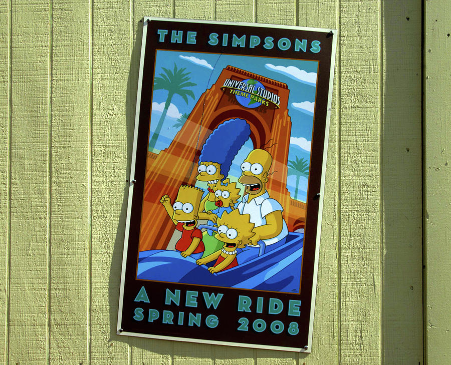 Simpsons pre opening sign Photograph by David Lee Thompson