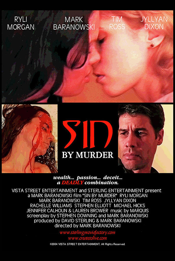 Sin By Murder Poster A Digital Art by Mark Baranowski