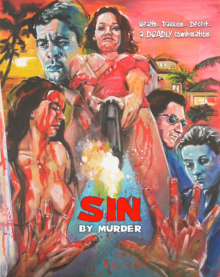 Sin By Murder Poster B Painting by Mark Baranowski