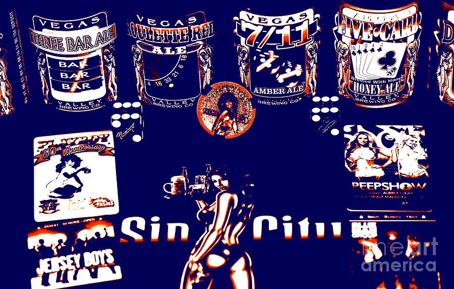 Sin City Tote Bag Digital Art by John Rizzuto