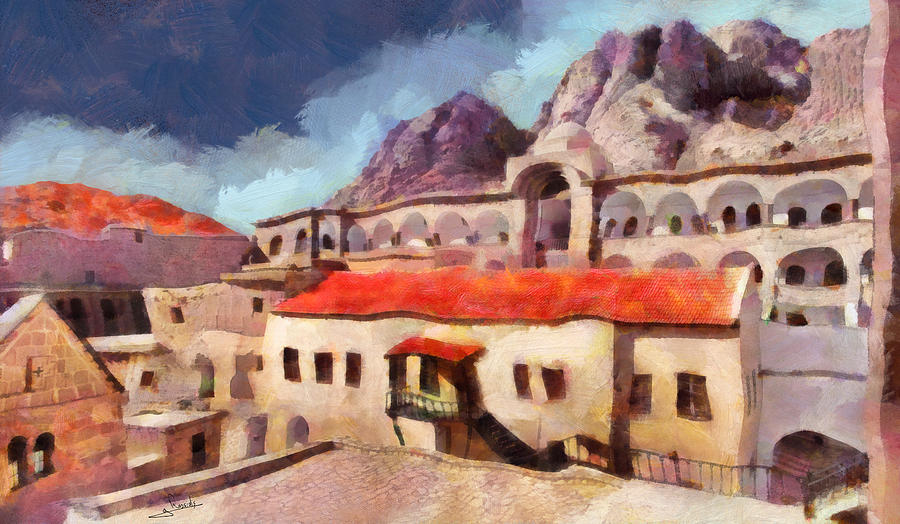 Greek Painting - Sinai Monastery 3 by George Rossidis