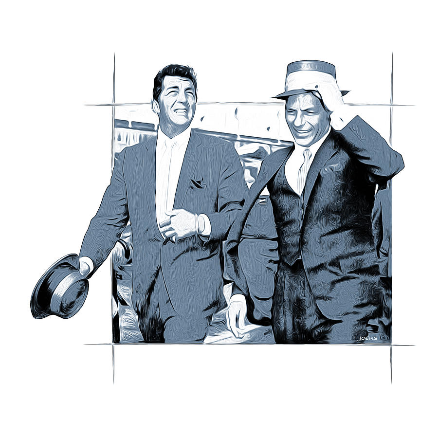 Las Vegas Digital Art - Sinatra and Martin by Greg Joens