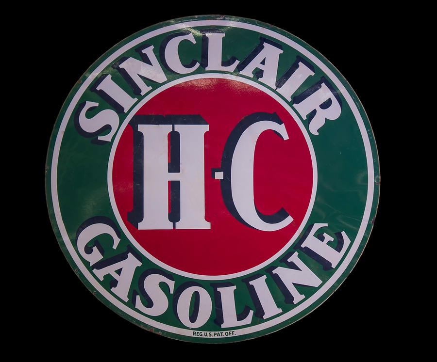 Sinclair Gasoline porcelain sign Photograph by Flees Photos