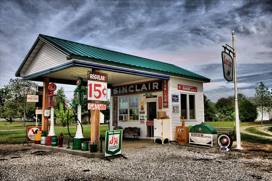 Sinclair Station Photograph by CA  Johnson