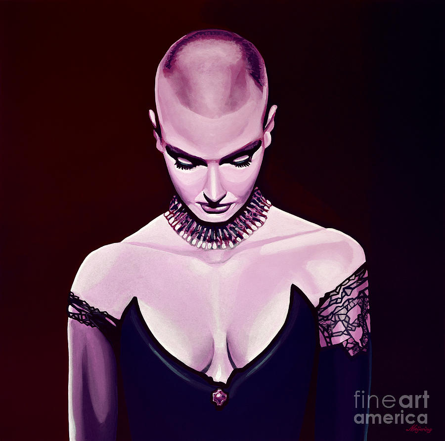 Sinead OConnor Painting by Paul Meijering